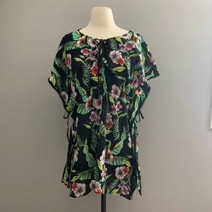 Old Navy Floral Swimsuit Cover-up Dress Medium